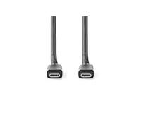 Nedis Câble USB CCGL64020BK20 USB-C vers USB-C USB 3.2 Gen 2x2 20 Gbps 100 W 2 m Noir