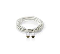 Nedis CCTB60650AL30 câble USB USB 2.0 3 m Micro-USB B USB C Aluminium