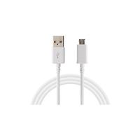 Cable Usb Chargeur Blanc Pour Asus Zenfone 3 Max Plus Zc553kl - Cable Universel Port Micro Usb Data Chargeur Synchronisation Transfert Donnees Mesure