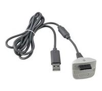 Generique Câble USB de charge pour manette Microsoft Xbox 360 – 1,5 m – Gris