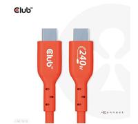 Câble USB - CLUB 3D - CAC-1573 - USB4 Gen 2x2 - 2 m - Rouge