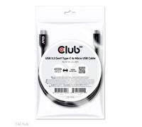 Club3D Câble USB CAC-1526 USB 3.2 Gen1 USB-C® mâle vers USB Micro-B mâle 1,00 m noir