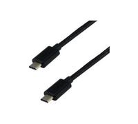 MCL Samar Câble USB-C MC923-1C/1CE-1M USB 3.1 mâle/mâle 1 m Noir