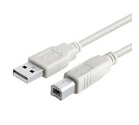 Câble USB de 4,5 m pour imprimante Canon PIXMA MX492, beige ou blanc