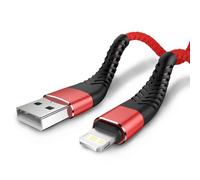 Câble Usb De Charge Rapide 3A Pour Iphone 14 13 12 11 Pro Max Xsxxr 6 6S 7 8 Plus Ipad Mini,Cordon De Chargeur De Téléphone Portable,Fil De Données 3M.Rouge.1M
