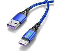 Câble USB de charge rapide 5 A avec indicateur LED USB-A vers micro 22,5 W 0,3-3 m