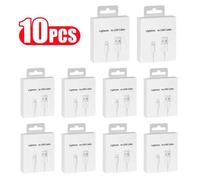 Câble Usb De Charge Rapide Avec Boîte De Vente Au Détail, Chargeur De Données, Iphone 8 7 6 14 Plus X Poly Xs Max 11 12 13 Pro Se, 10 Pièces.Usb Cable X 10 Pcs.1M