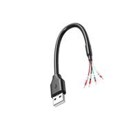 Câble USB de connexion prototype avec conducteurs étiquetés, de cochon en feuille tressée pour la réparation, équipement interne, câble de câblage USB, fils de borne, conducteurs dénudés, de