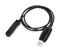 Câble USB de programmation de données pour radios Baofeng - 1 m - Fil de programmation pour UV-9R UV-9R Plus BF-R760 BF-9700 BF-A58 - Pour talkie-walkie - Noir - Transfert de données fiable