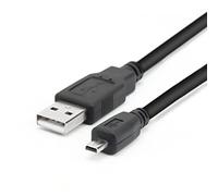 Câble USB de rechange pour appareil photo Lumix DMC-ZS25 DMC-TZ35 DMC-G7 ZS40 ZS50 TS30 SZ3 TZ8 TZ11 TZ15 TZ24 FZ200 DMC-TZ30 et plus (Noir)