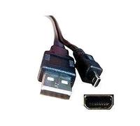 Câble USB de rechange pour appareils photo numériques Sanyo Xacti VPC-S70, S600, S700, S750, S1275, S1414, S1415, E760, E1000, E1292, E1500, E1600, T850, T1060, T1284, X1200 et X1400