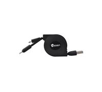 Heden Câble USB de recharge rétractable 2 en 1 1 m Lightning + micro-USB G