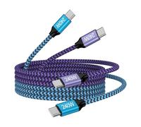 Câble USB de type C 240 W pour iPhone 18 Pro/18 Pro Max/Duo | Lot de 2 cordons de charge USB C de 1,8 m pour téléphone Android pour iPhone Air/17e/17/17 Pro/17 Pro Max/16