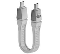 Câble USB de type C 80 Gbit/s, court USB 4 2.0 240 W, câble de données Gen 4 prend en charge l'augmentation de la bande passante de 120 Gbit/s et 16 @ 30 Hz 8K @ 60 Hz compatible avec Thunderbolt 4/5