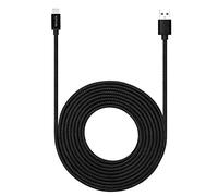 Câble USB de type C de 4,6 m avec charge rapide 3 A, ultra long et extrêmement durable en nylon tressé pour Galaxy S10/S9/S8/Google Pixel/LG/OnePlus/Moto et plus encore (Noir)