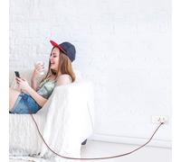 Câble Usb De Type C De 4,6 M Avec Charge Rapide 3 A, Ultra Long Et Extrêmement Durable En Nylon Tressé Pour Galaxy S10/S9/S8/Google Pixel/Lg/Oneplus/Moto Et Plus Encore (Noir)