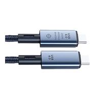 Câble USB de type C flexible en nylon tressé pour transfert vidéo 8K et charge de 240 W pour ordinateurs et appareils portables de type C