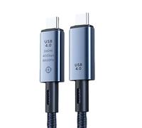 Câble USB de type C flexible en nylon tressé pour transfert vidéo 8K et charge de 240 W pour ordinateurs et appareils portables de type C