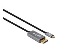 Câble USB DisplayPort - MANHATTAN - 354844 - 2 m - Noir - Transfert vidéo et audio