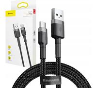 Cable Usb Do Usb-C Baseus Cafule 3A 1M (Szaro-Czarny)