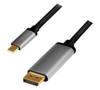 Câble USB, fiche mâle USB-C-mâle DP, 1,8 m
