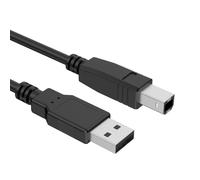 Câble USB - FORCE POWER - USB-B vers USB-A - USB 2.0 480 Mbps - 3 m - Double blindage Noir