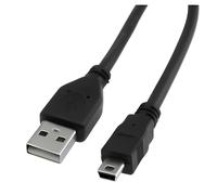 Câble USB haute vitesse USB 2.0 type A vers mini B Câble de synchronisation de données et de charge 480 Mbit/s 5 broches mâles Cuivre 1 m