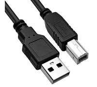Cable USB Imprimante 3M USB 2.0 Type A Mâle vers Type B 480Mbps pour HP | Cordon de Données Haute Vitesse Compatible avec Dell Canon Epson Lexmark Xerox Brother pour Samsung Epson Dispositifs MIDI