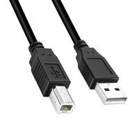 Cable USB Imprimante 3M USB 2.0 type B Câble USB A vers USB B mâle imprimante PC Printer compatible avec Printer HP Dell Canon Epson Lexmark Xerox Brother Samsung Epson