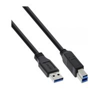 Câble USB - INLINE - Type B (M) vers Type A (M) - 2 m - USB 3.0 - Noir