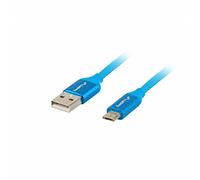 Câble USB Lanberg 2.0 Homme/Micro USB Homme Charge Rapide 3.0 1M Bleu