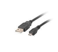 Câble USB - Lanberg CA-USBM-10CC-0010-BK - 1 m - Micro-USB B - USB A - Noir