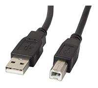 Câble USB - LANBERG - Macho A USB - 1 M - Ferrite - Noir - USB 2.0