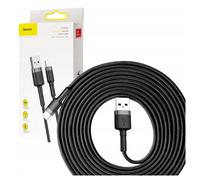 Câble USB Lightning Baseus Cafule 2A 3 m (gris-noir)