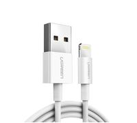 Câble USB-Lightning - UGREEN - MFi - 2 m - 2,4 A - Blanc