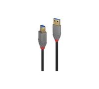 Câble USB LINDY Anthra Line 3 M - 640 Mo/s Contact Plaqué Or - Noir