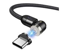 Câble USB magnétique fiche USB Type-C 1 m 2 m MCE474 MCE475 Maclean Noir