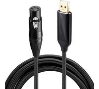 Câble USB mâle à 3 broches femelle pour microphone à condensateur et câble auditif pour ordinateur USB câble PC