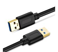 Câble USB mâle vers mâle 3,8 m, Tan QY USB vers USB mâle vers Mlae USB 3.0 de Type A mâle à Type A mâle