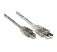 Câble USB Manhattan 345408 - 5m - USB A vers USB B - Mâle-Mâle - 480 Mbit/s