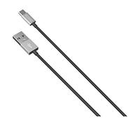 Câble USB/Micro, 1 Mètre Longueur, Gris/Noir