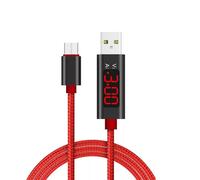 Câble USB Micro et C avec affichage numérique LED, pour téléphone portable, compatible avec xiaomi Huawei