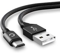 Câble USB Micro USB 2A Transfert données pour Appareil Canon EOS 90D EOS 250D EOS M50 M5 M6 G7 X Mark II G5 X G9 X G1X Mark III SX740 HS SX70 HS SX620 HS Cable Charge et Data 2m Nylon Noir