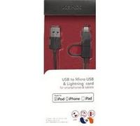 Câble usb > micro usb + adaptateur lightning mfi konix G