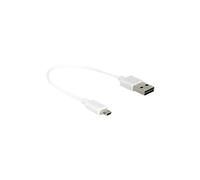 DeLOCK 84805 câble USB 0,2 m USB 2.0 USB A Micro-USB B Blanc