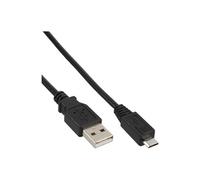 InLine Câble USB Micro‑USB de type B (M) vers USB (M) – USB 2.0 5 m Noir