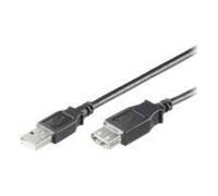 Câble USB Microconnect USB2.0 M/F 1m - Noir