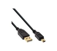 - Câble USB - mini USB type B (M) pour USB (M) - USB 2.0 - 1 m - noir