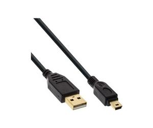 - Câble USB - mini USB type B (M) pour USB (M) - USB 2.0 - 1 m - noir