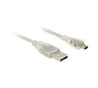 DeLOCK 83907 câble USB USB 2.0 2 m USB A Mini-USB B Transparent